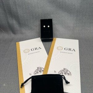 Elegant 1CT MOISSANITE DIAMOND STUD EARRINGS